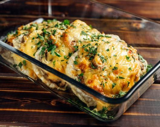 Курица под сырной корочкой вес